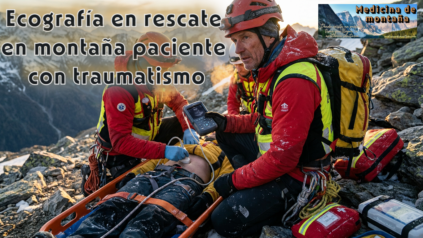 Ecografía en rescate en montaña paciente con traumatismo