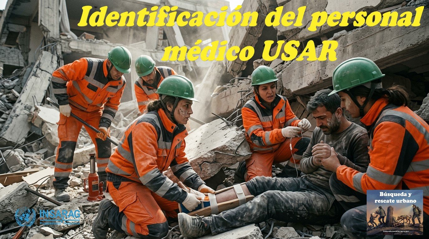 Identificación del personal médico USAR