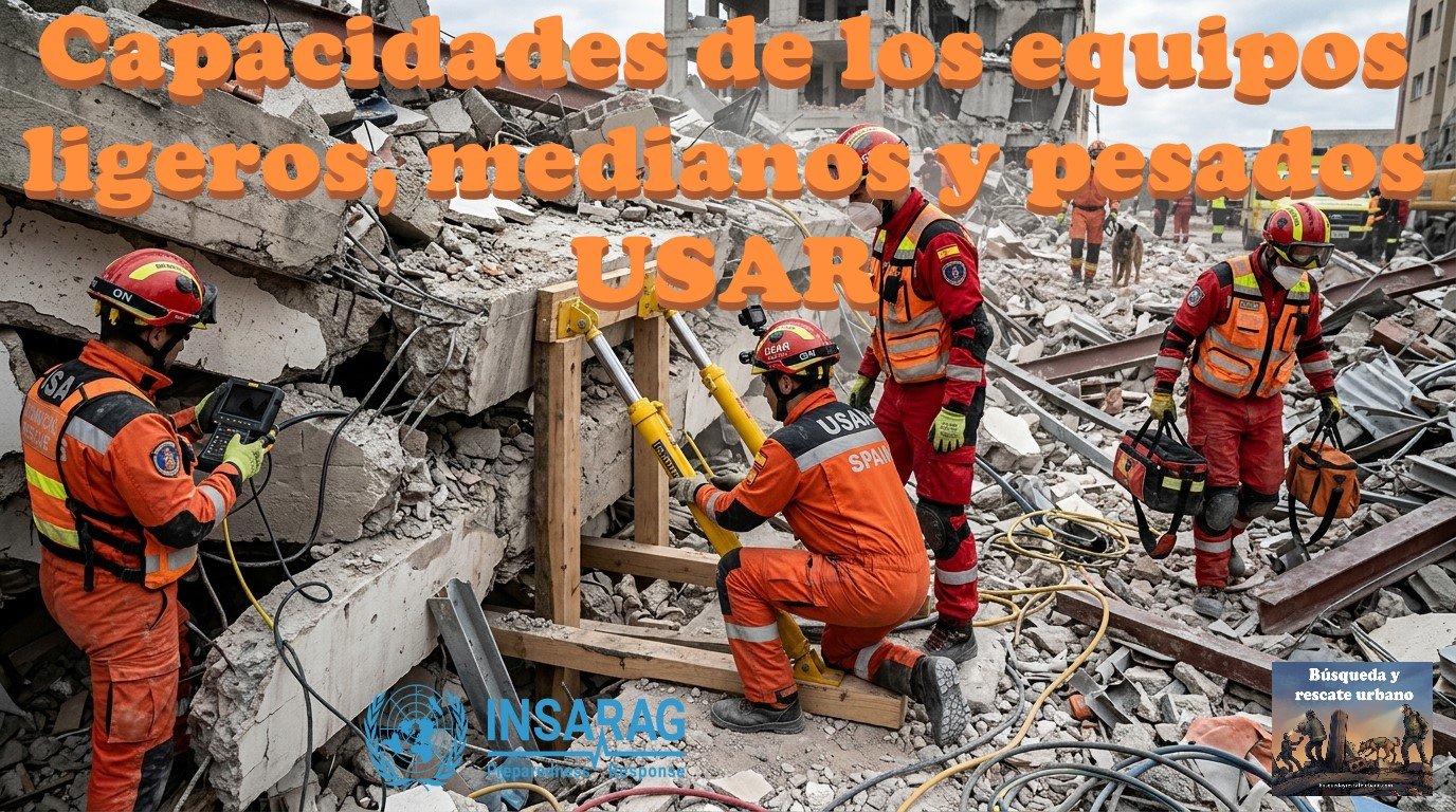 Capacidades de los equipos USAR