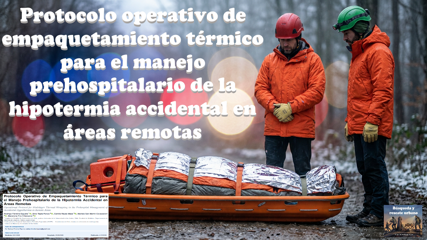 Protocolo operativo de empaquetamiento térmico para el manejo prehospitalario de la hipotermia accidental en áreas remotas